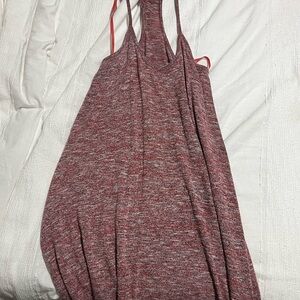 American Eagle Outfitters Red Heathered Tank Top